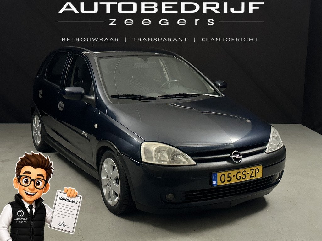 Opel Corsa 1.2-16V Elegance *AC*NAP*Zeer goed onderhouden*, Auto's, Oldtimers, Bedrijf, Te koop, Airbags, Airconditioning, Alarm