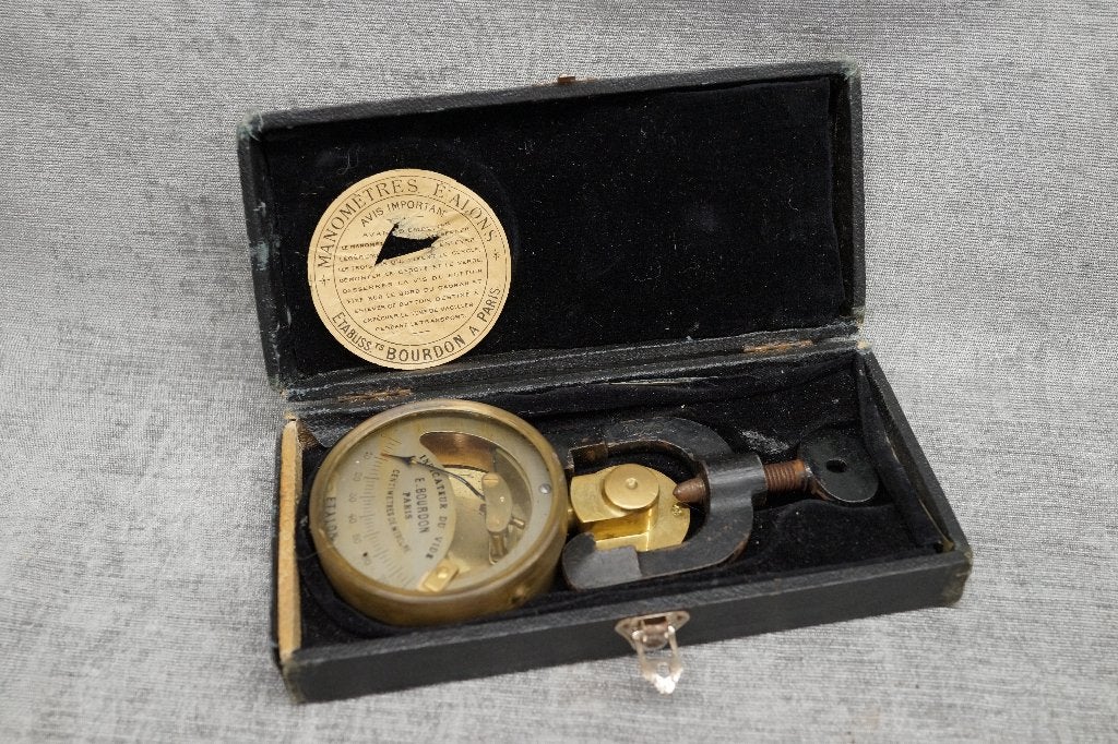 Vintage Manometer E. Bourdon PARIS, Ophalen of Verzenden