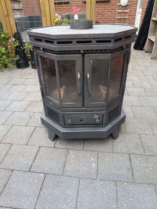 RENY OSLO 7-7,5 KW HOUTKACHEL ALLESBRANDER, Ophalen, Gebruikt, Houtkachel, Vrijstaand