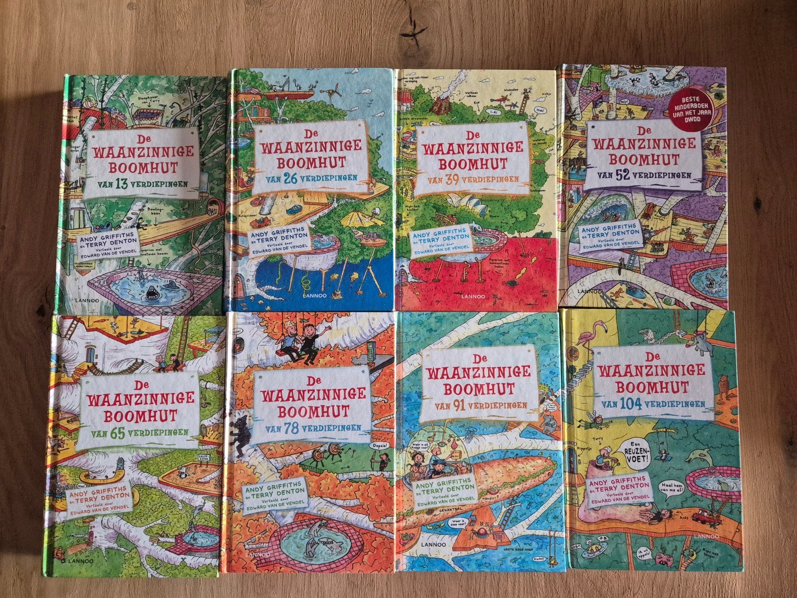 De Waanzinnige Boomhut serie (8 boeken), Ophalen of Verzenden, Gelezen, Andy Griffiths en Terry Denton, Fictie algemeen