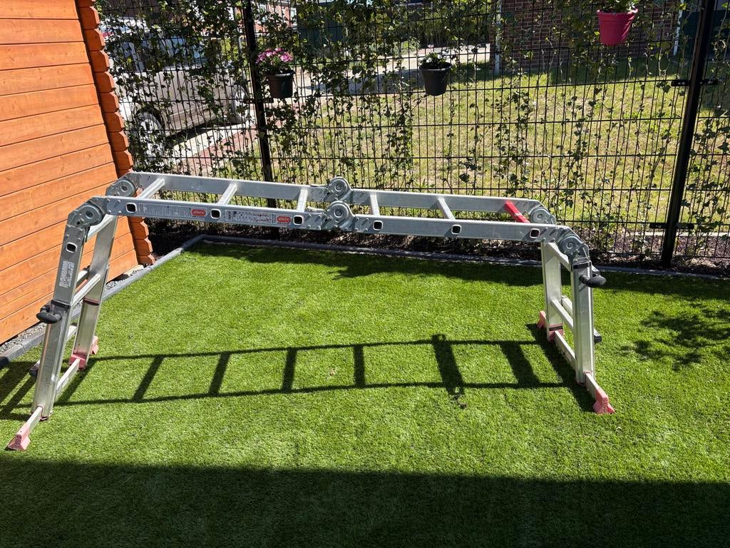 Multifunctionele vouwladder - Gebruikt, Gebruikt, Ophalen of Verzenden, Ladder, Opvouwbaar of Inschuifbaar