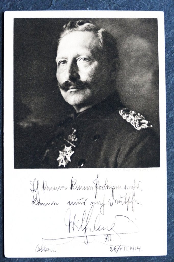 Keizer Wilhelm, 1914, door Th. Voigt, Rode Kruis-kaart, Verzenden, Voor 1920, Ongelopen, Politiek en Historie