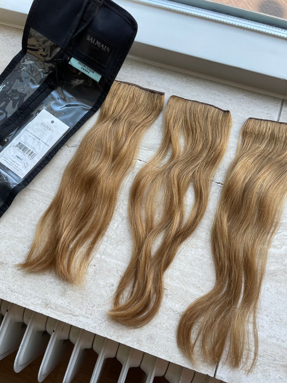 Balmain hair extensions, echt haar, Ophalen of Verzenden, Zo goed als nieuw, Pruik of Haarverlenging
