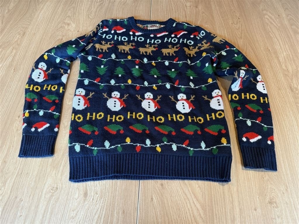 Kerst trui - foute kerst trui maat S, Kleding | Heren, Truien en Vesten, Zo goed als nieuw, Rood, Verzenden