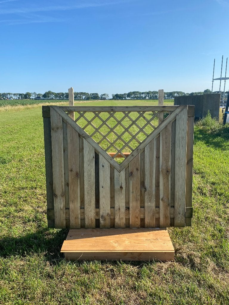 7 x 21-planks tuinscherm p st van 125 nu € 45,-! 150x180 cm, Ophalen, 1 tot 2 meter, Minder dan 3 meter, Zo goed als nieuw