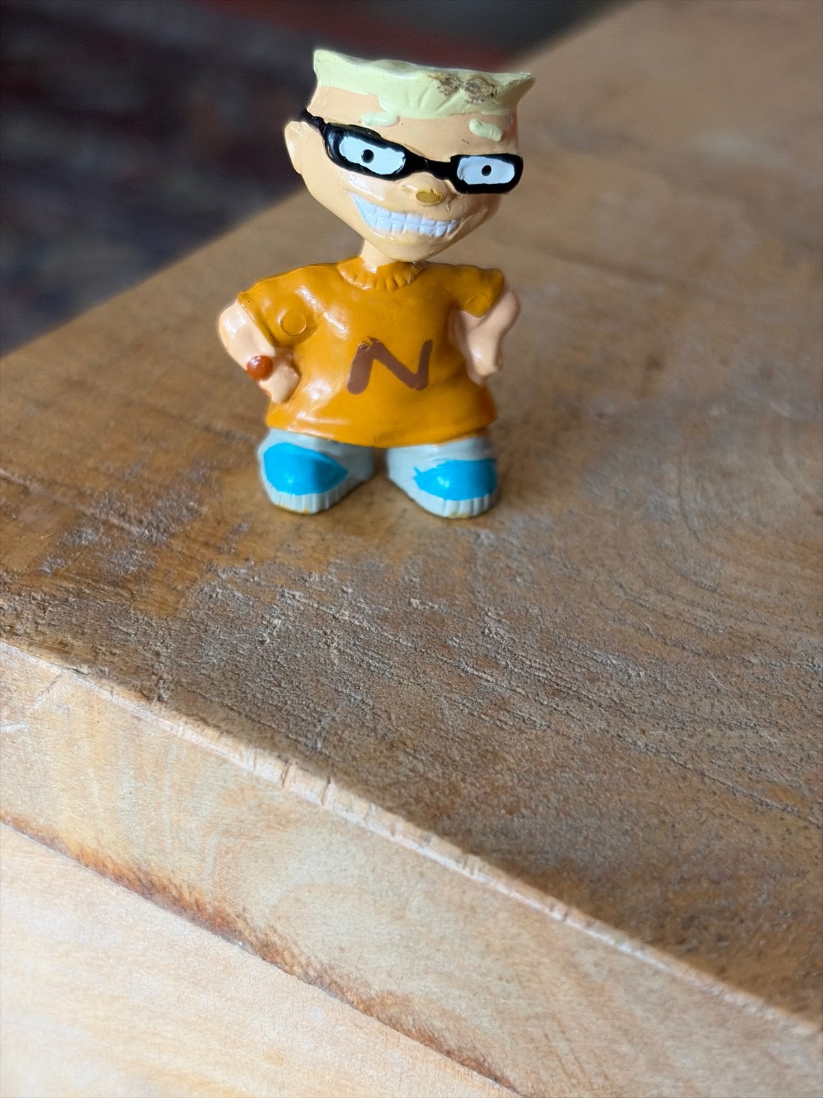 Vintage Nickelodeon Rugrats Chuckie Finster figuur, Verzamelen, Ophalen of Verzenden, Gebruikt