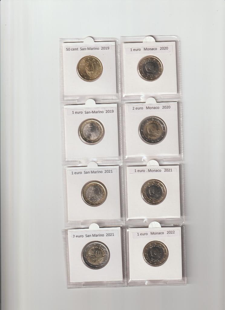 munten van San-Marino en Monaco, Postzegels en Munten, Munten | Europa | Euromunten, Ophalen of Verzenden, Monaco, 2 euro