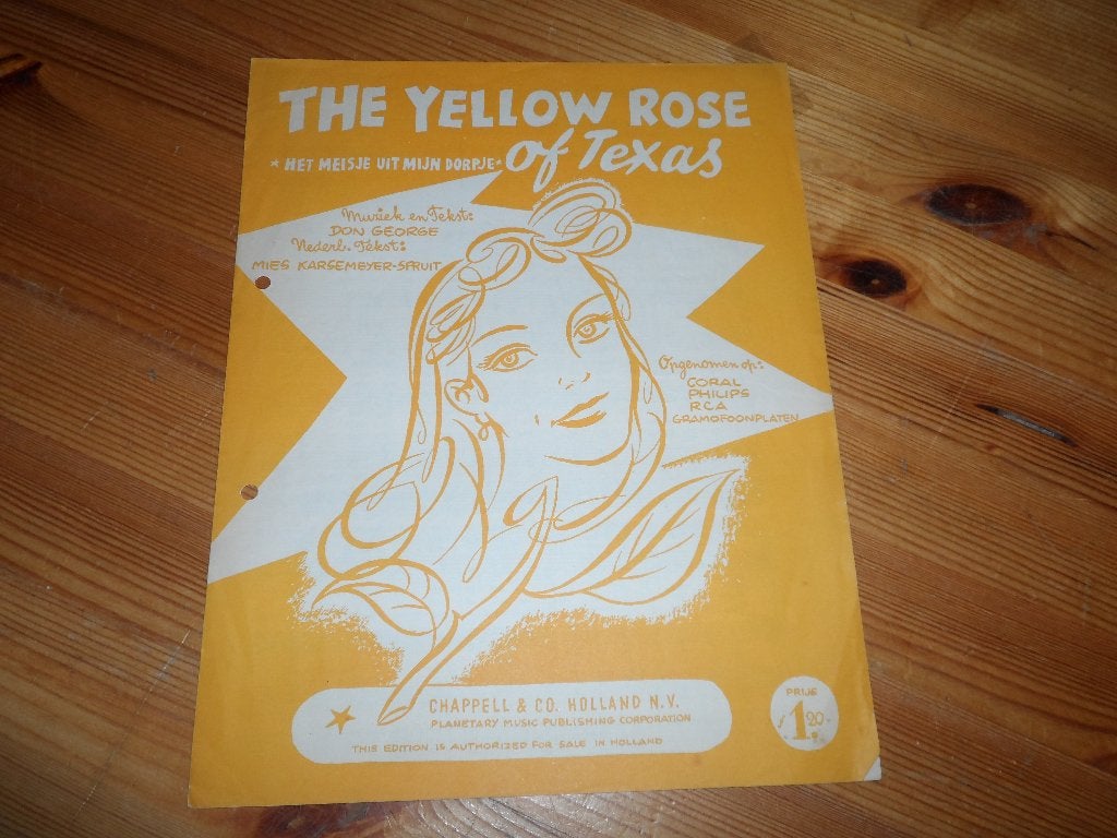 The yellow rose of texas - don george, Gebruikt, Gitaar, Ophalen of Verzenden, Artiest of Componist