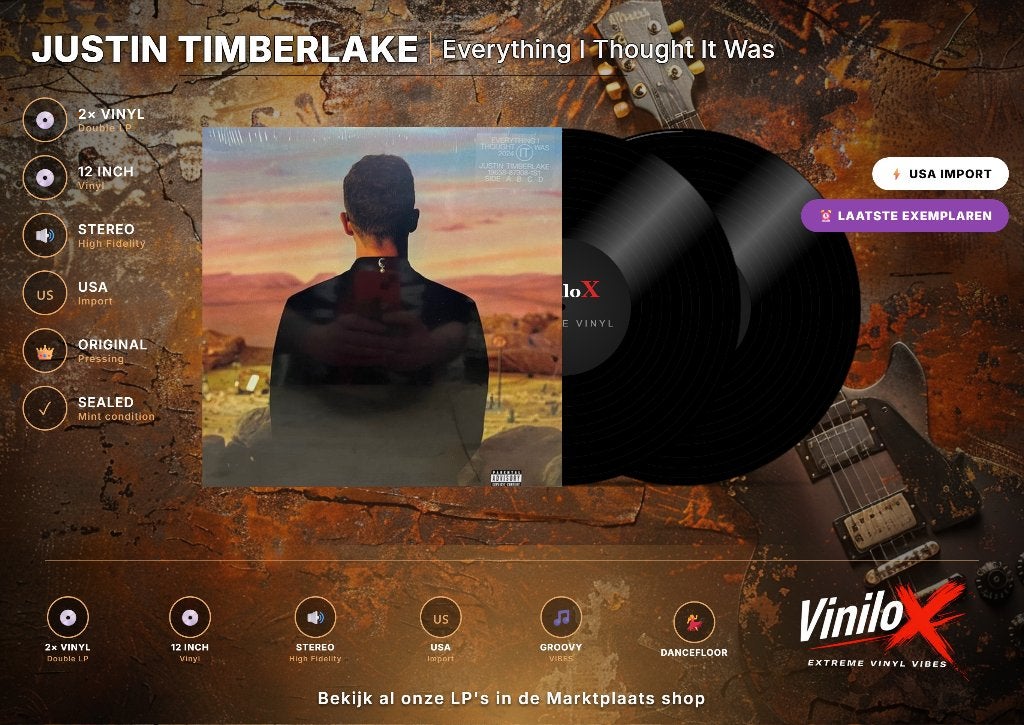 Justin Timberlake – Everything I Thought It Was | 2LP, LP, Beschermende buitenhoes, Ophalen of Verzenden, Funk