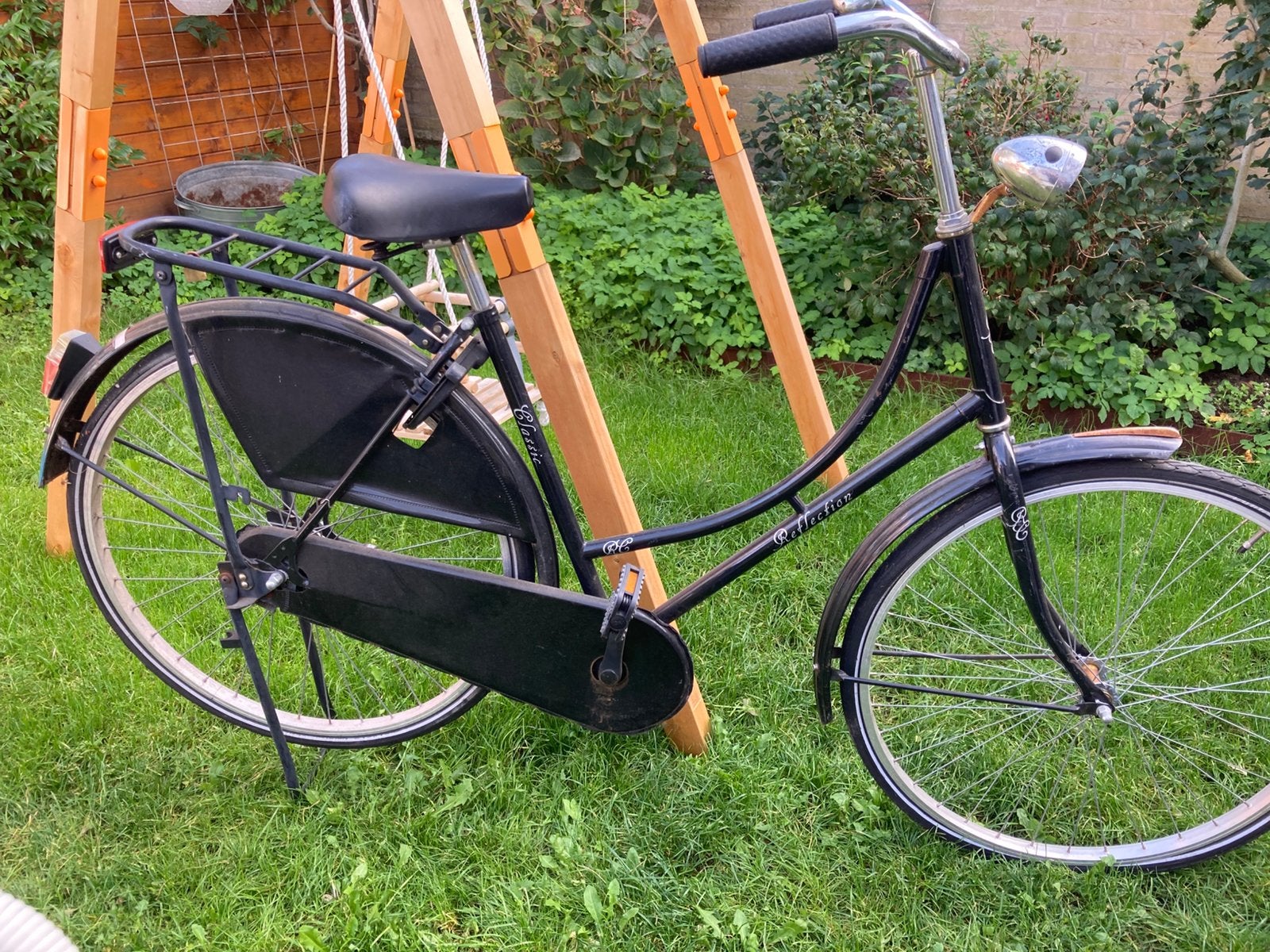Reflection Classic oma fiets zwart, Ophalen, Gebruikt, Terugtraprem, Overige merken