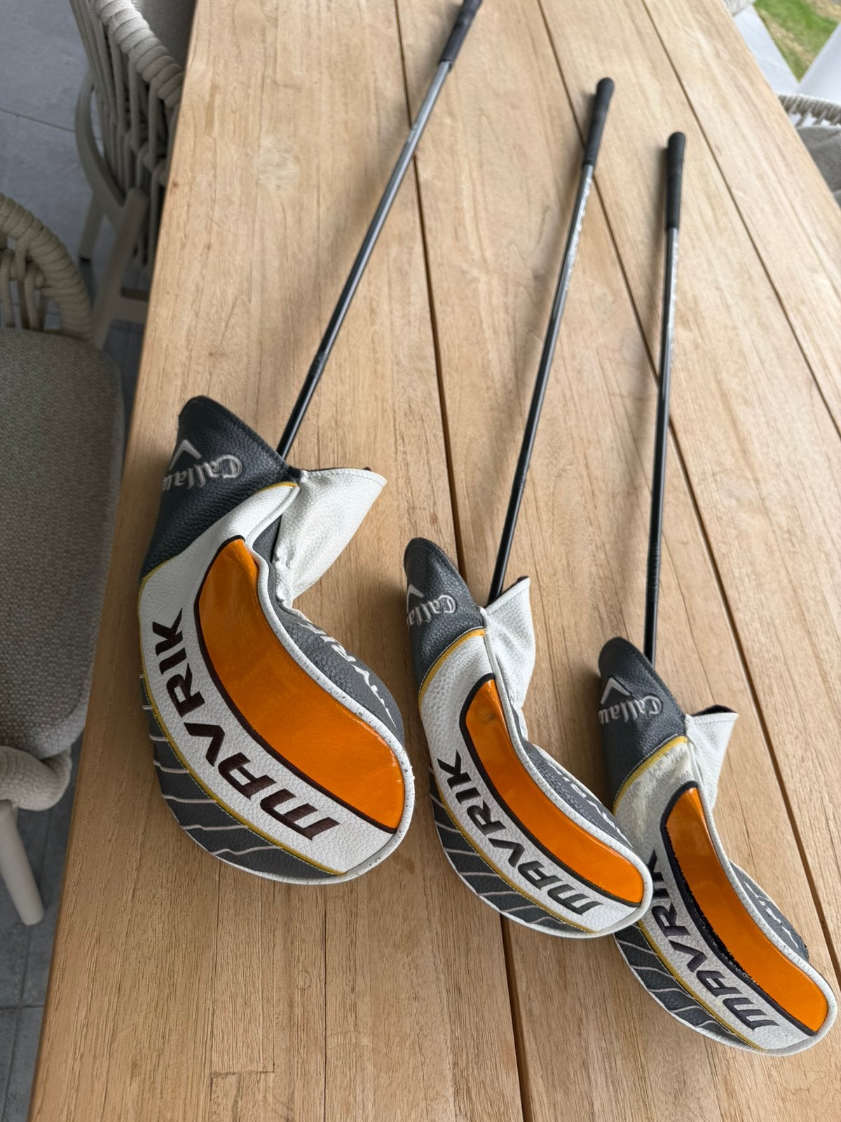 Callaway Mavrik Driver, FW3, FW5 met UST Mamiya Helium Shaft, Ophalen of Verzenden, Gebruikt, Set, Callaway