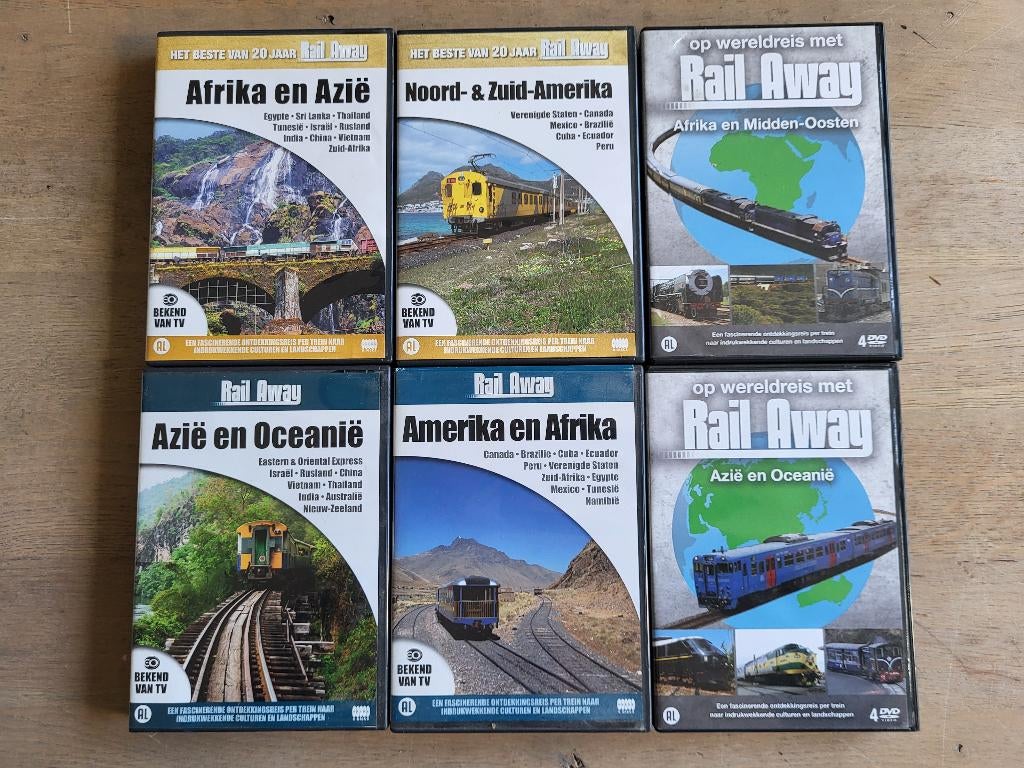 DVD Rail away 6x, Alle leeftijden, Ophalen of Verzenden, Zo goed als nieuw