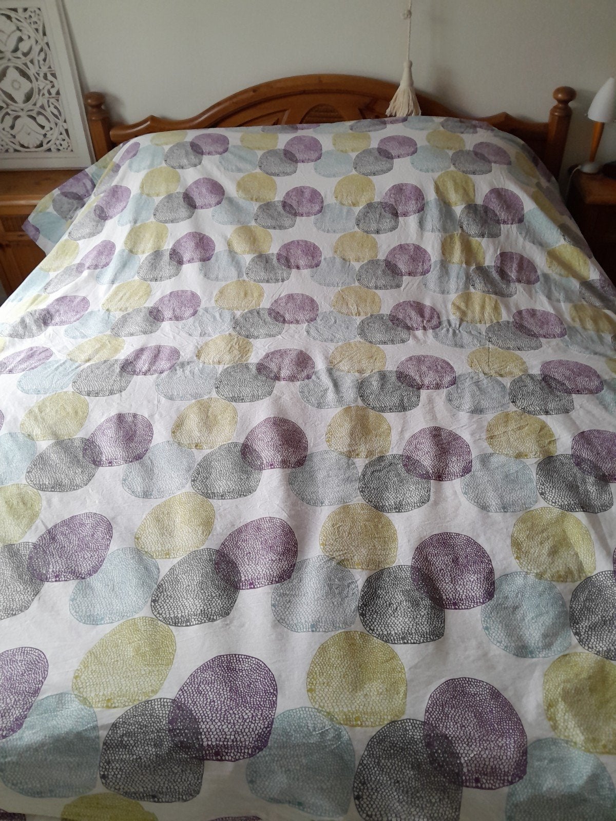 vrolijk dekbedovertrek 240x220, Huis en Inrichting, Slaapkamer | Beddengoed, Ophalen, Tweepersoons, Dekbedovertrek