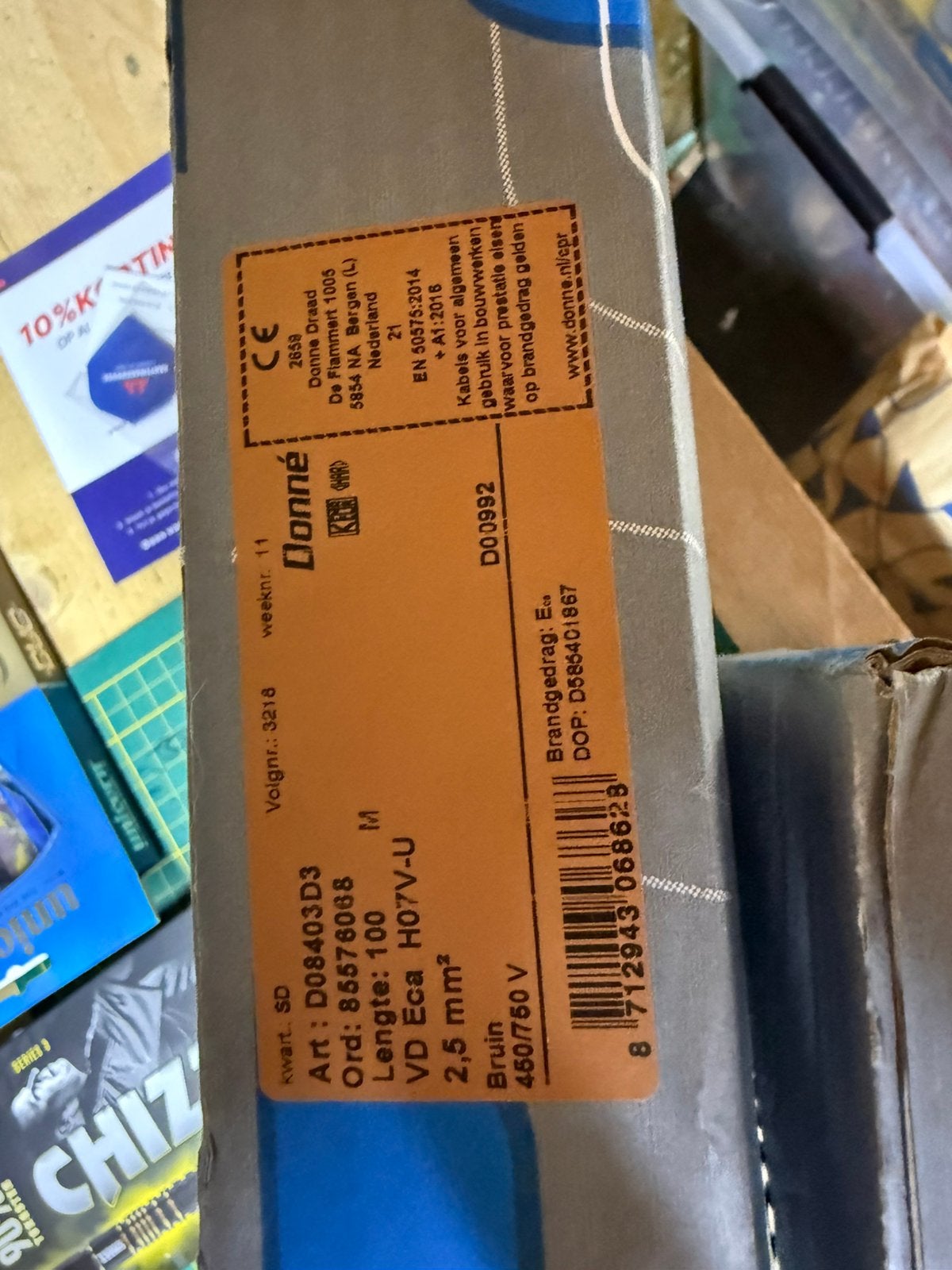 Verschillende soorten elektra draad, Ophalen of Verzenden, Nieuw, Kabel of Snoer