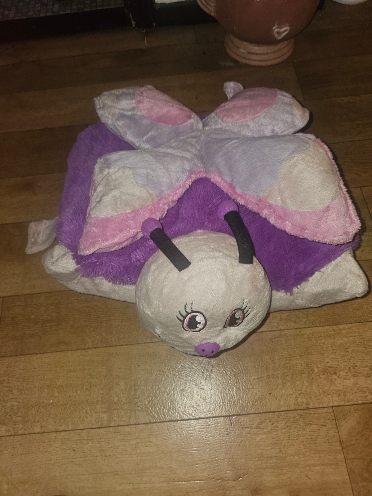 Schattige vlinder knuffel - zacht en kleurrijk, Gebruikt, Verzenden, Overige typen, Middelgroot (20 tot 80 cm)
