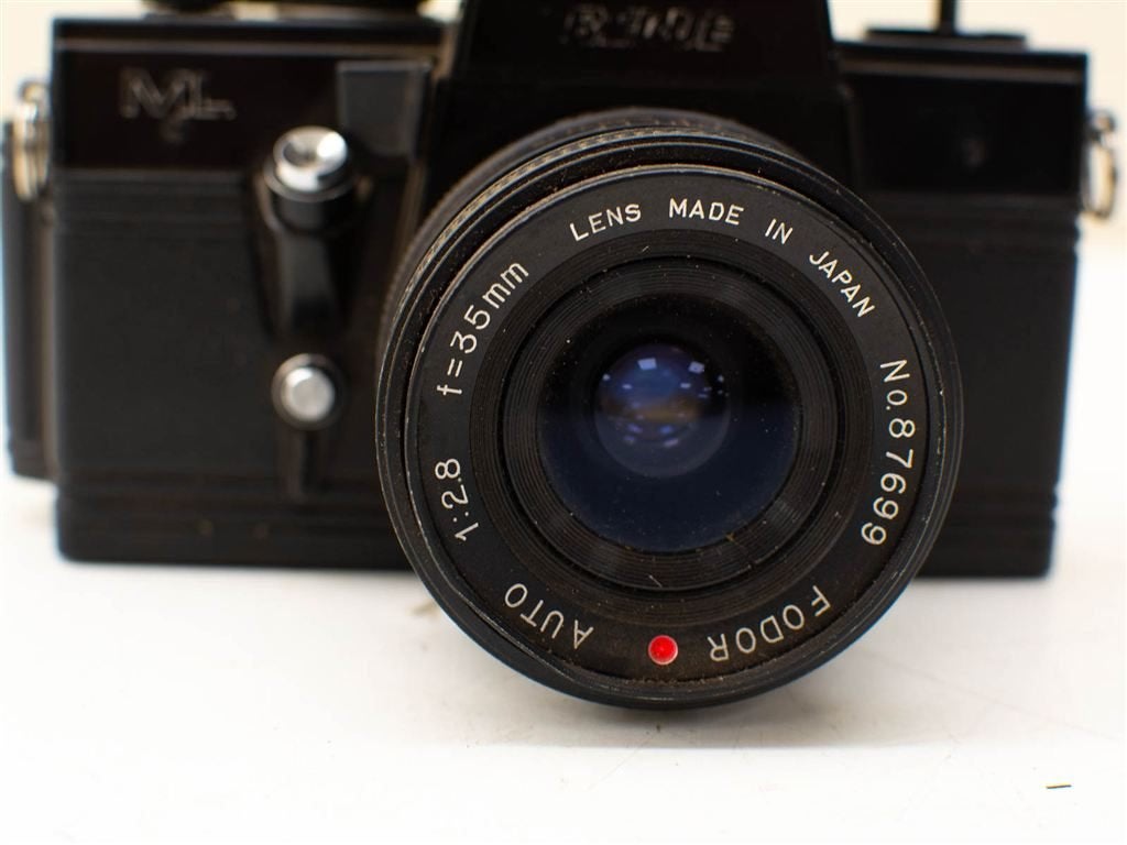 ML Beleu camera mte flitser 37007, Ophalen of Verzenden, Gebruikt, Spiegelreflex, Canon