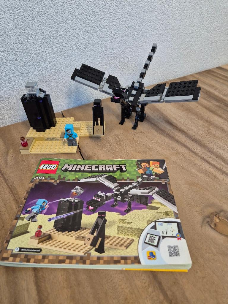 Lego Minecraft 21151 The End Battle, Lego, Lego, Gebruikt, Ophalen of Verzenden