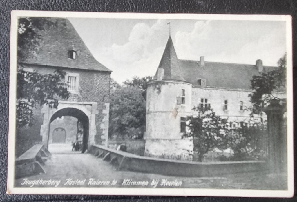 1927 KLIMMEN / VOERENDAAL  jeugdherberg Kasteel Rivieren, Verzamelen, Ansichtkaarten | Nederland, Ophalen of Verzenden, 1920 tot 1940