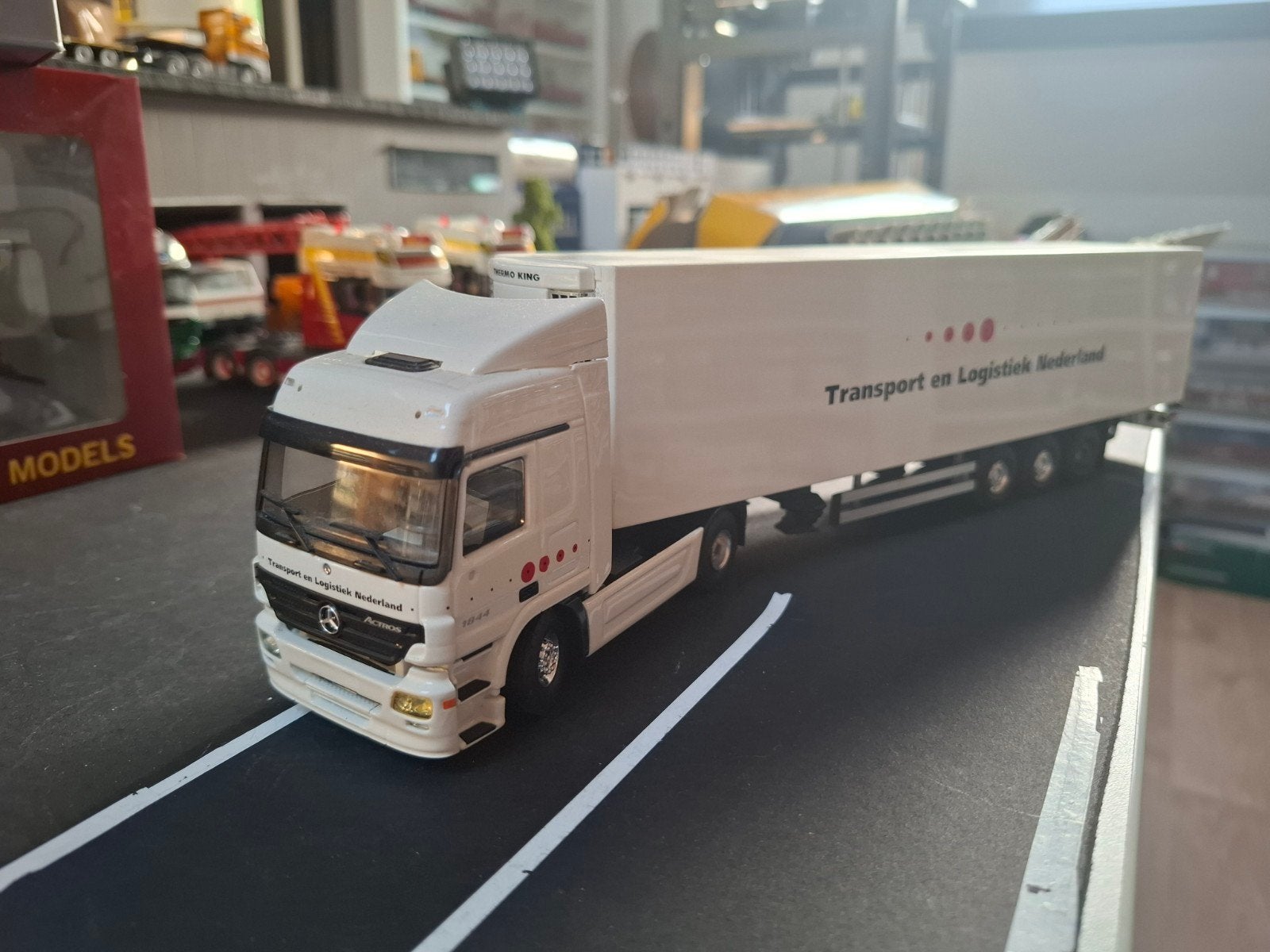 mb actros  met oplegger, Hobby en Vrije tijd, Ophalen of Verzenden, Zo goed als nieuw, Bus of Vrachtwagen, Tekno