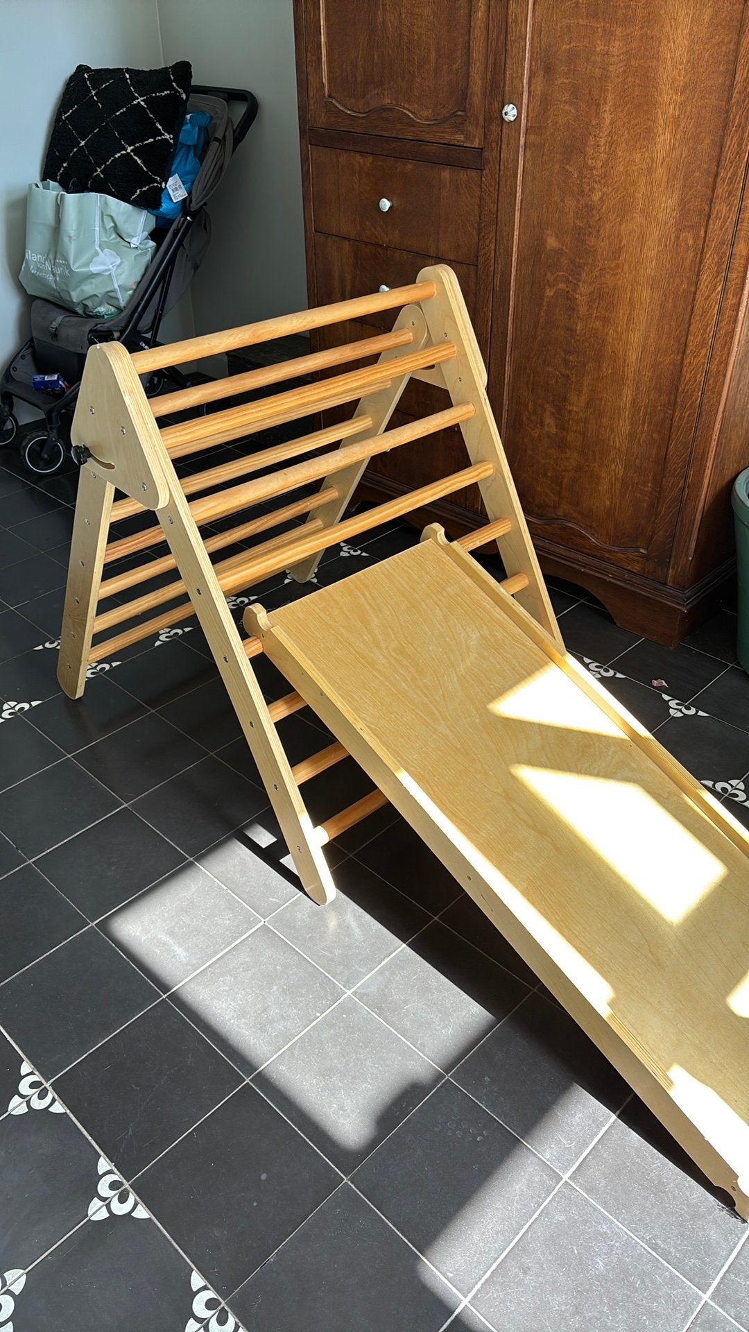 Houten speel toestel, Ophalen of Verzenden, Zo goed als nieuw, Glijbaan