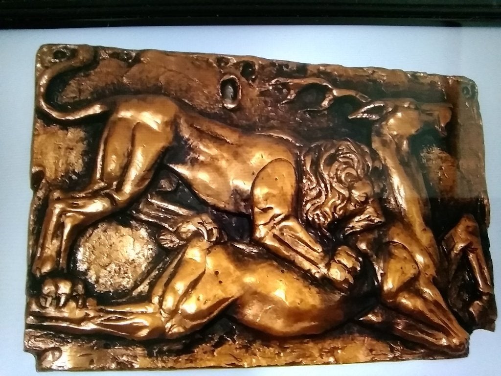 Kunststof wandafbeelding, Ophalen, Gebruikt, 55 cm, Decoratieobject
