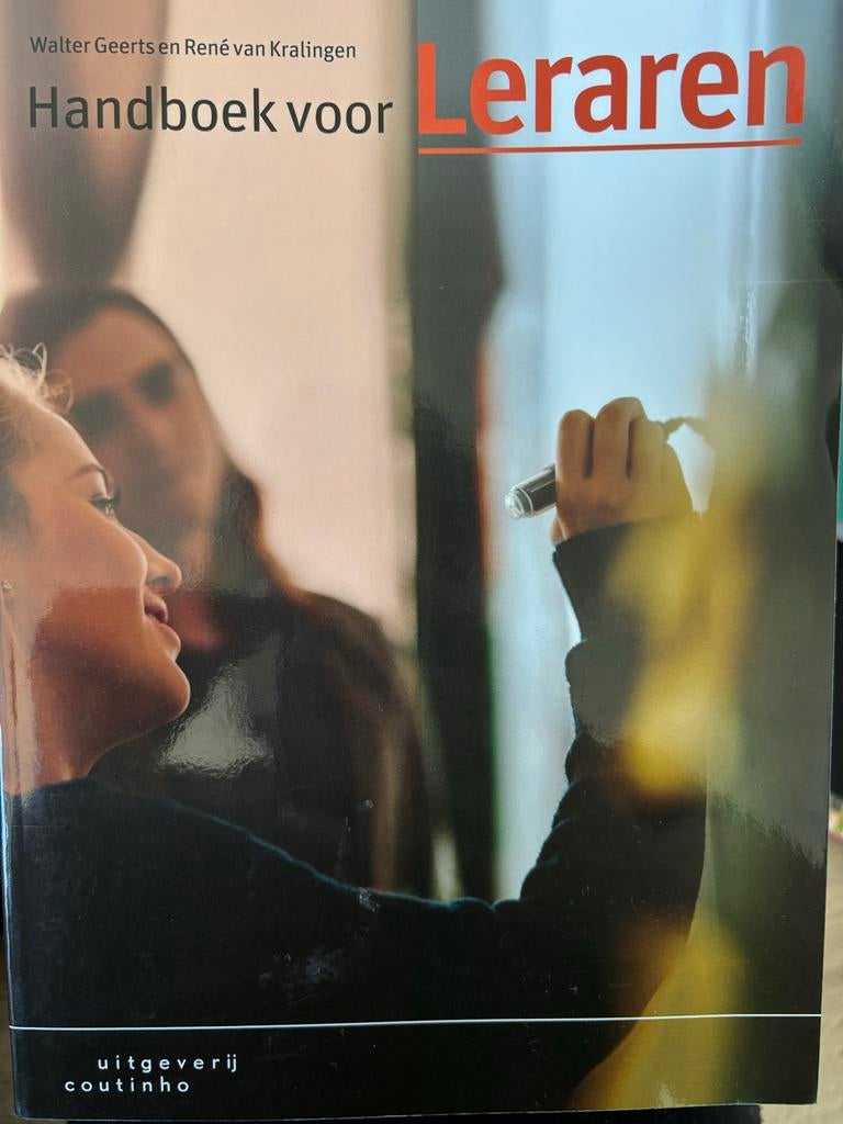 Handboek voor Leraren - Walter Geerts & René van Kralingen, Boeken, Ophalen of Verzenden, Gamma, Nieuw, HBO