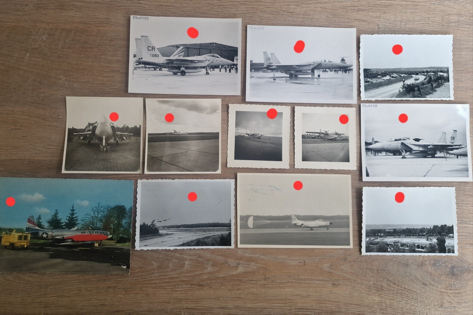 11 originele foto's Soesterberg 32 tfs wolfhounds, Verzamelen, Ophalen of Verzenden