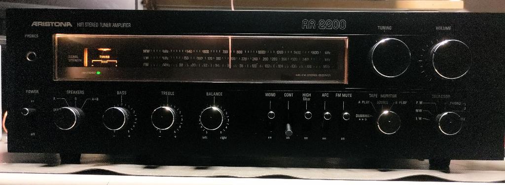 Te koop Vintage Receiver Aristona AR 2200, Audio, Tv en Foto, Versterkers en Receivers, Gebruikt, Stereo, Minder dan 60 watt, Overige merken