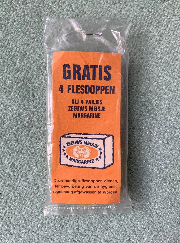 4 Flesdoppen ZEEUWS MEISJE jaren 60, Verzamelen, Merken en Reclamevoorwerpen, Ophalen of Verzenden, Nieuw, Gebruiksvoorwerp