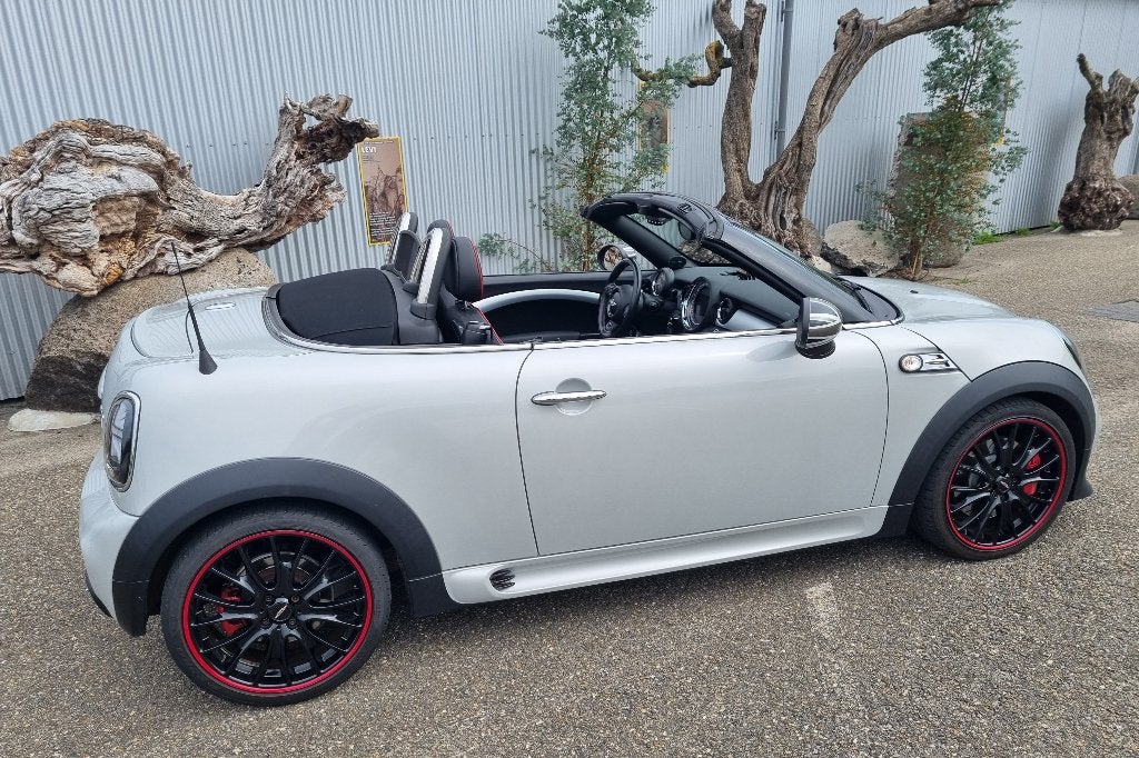 Mini 1.6 John Cooper Works Cabrio 2013  (uniek exemplaar ), Auto's, Voorwielaandrijving, Euro 5, 15 km/l, Zwart