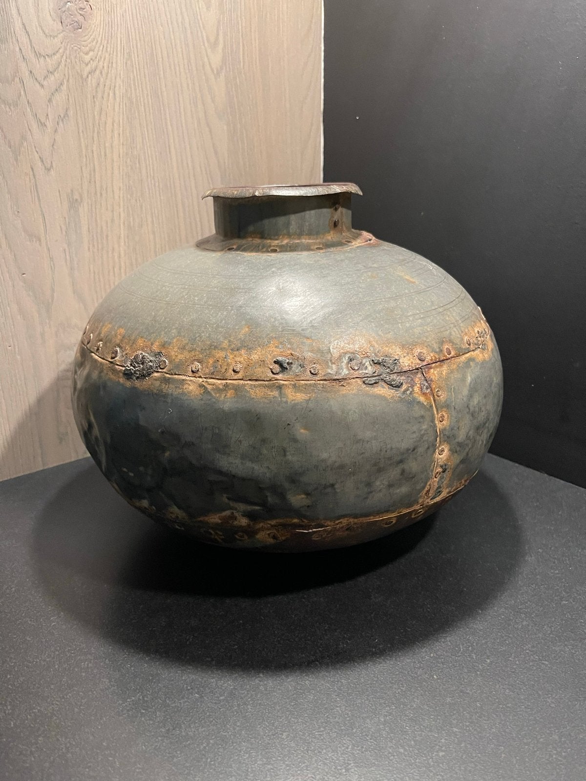 Unieke Wabi Sabi Nagouri Waterpot uit India, Ophalen of Verzenden