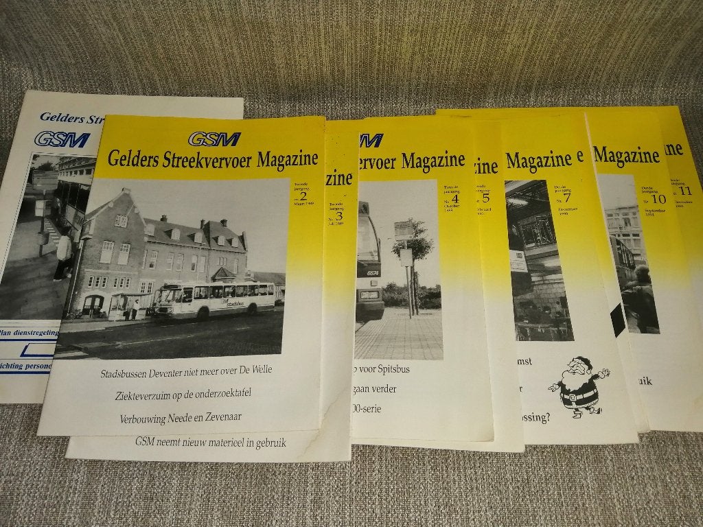 GSM Gelders Streekvervoer Magazine 1990-1991, Jaarverslag, Ophalen of Verzenden, Zo goed als nieuw, Tram, Boek of Tijdschrift