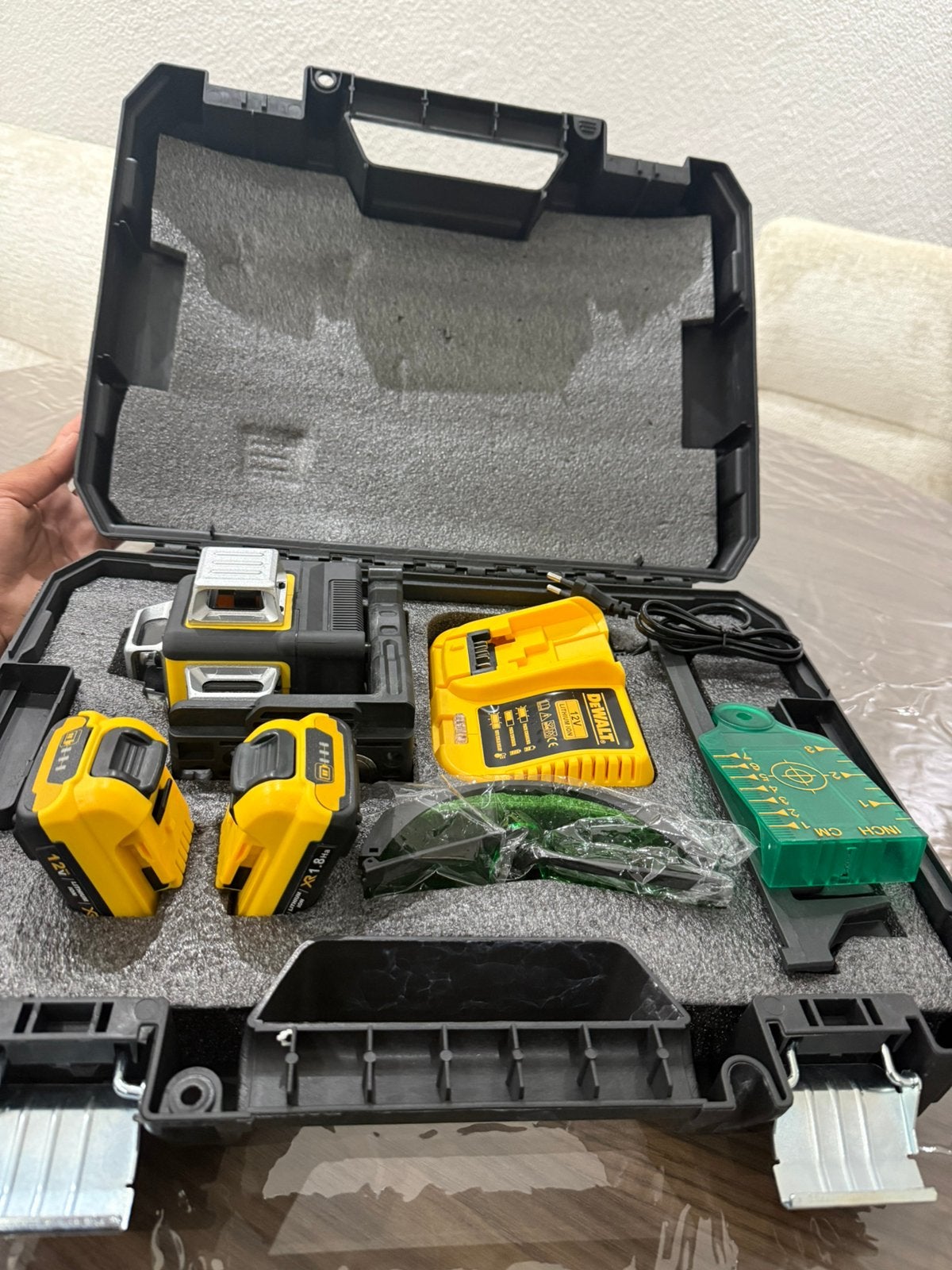 DEWALT 3360 Groene Laser Set | 2 Accu’s + Lader + Koffer, Ophalen of Verzenden, Nieuw