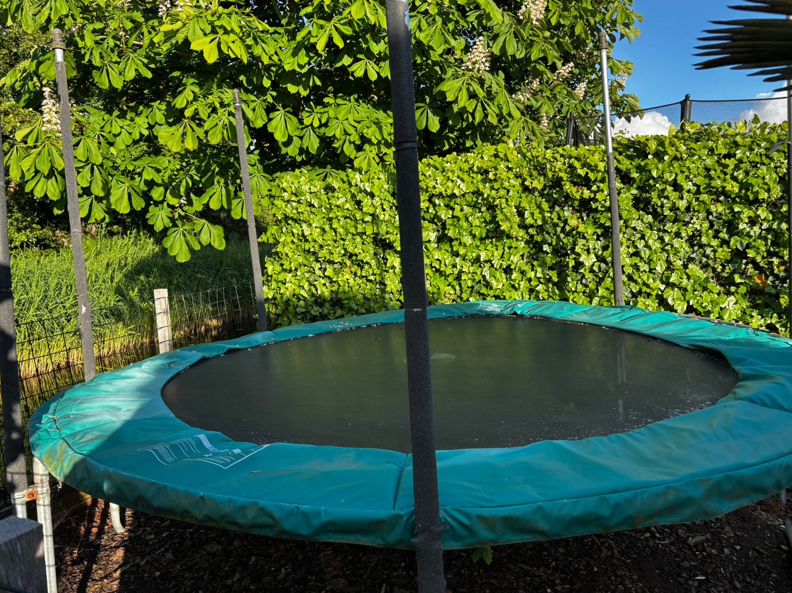 Berg trampoline 330 cm gratis ophalen, Kinderen en Baby's, Speelgoed | Buiten | Trampolines, Ophalen, Gebruikt