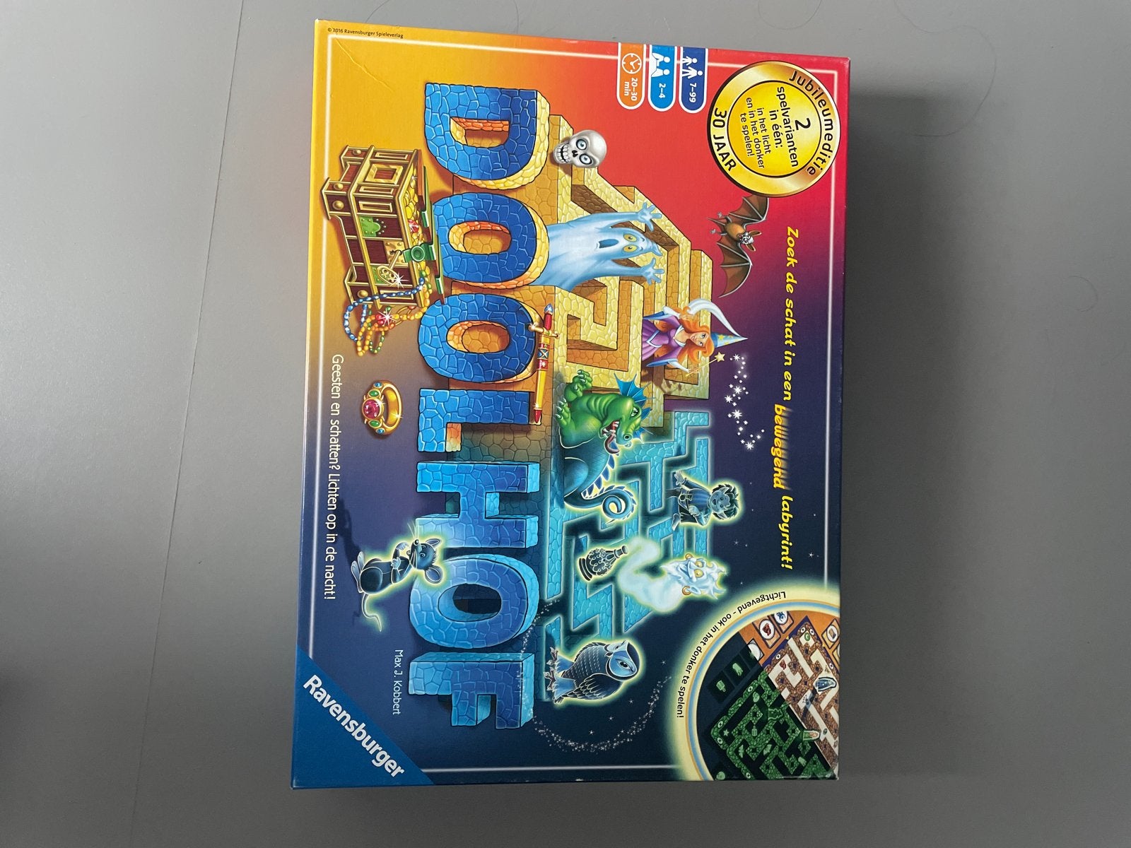 Het Doolhof Bordspel - Jubileumeditie Ravensburger, Hobby en Vrije tijd, Een of twee spelers, Ophalen of Verzenden, Gebruikt