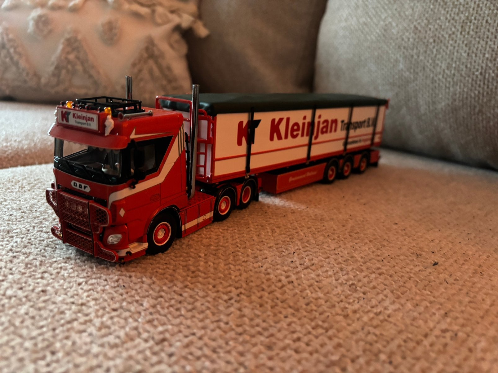 Wsi daf xf kleinjan transport met oplegger, Ophalen of Verzenden, Zo goed als nieuw, Bus of Vrachtwagen, Wsi