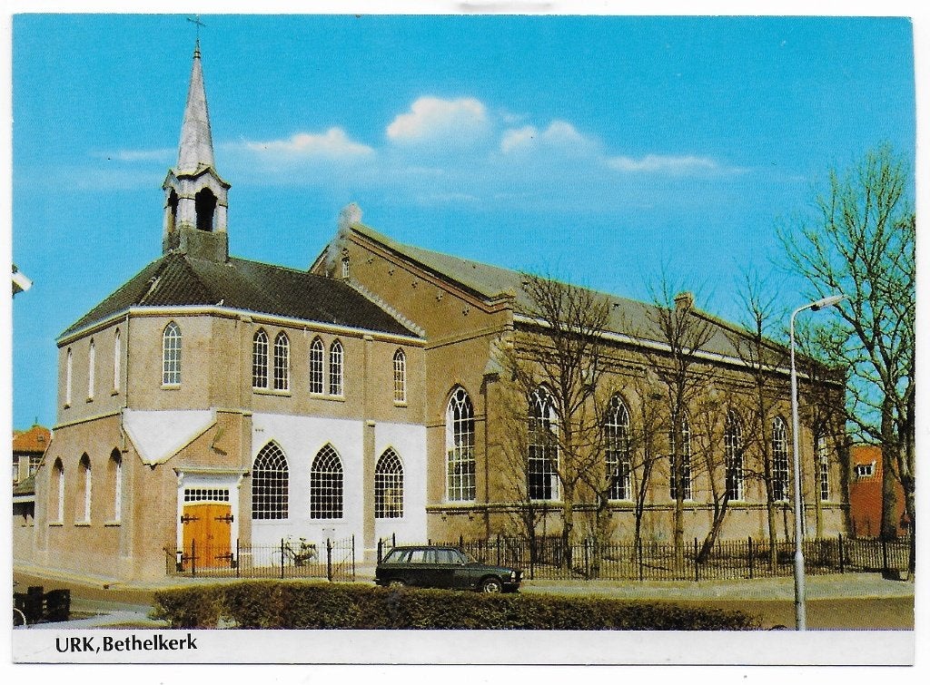 Urk Bethel Kerk Ongelopen Ansichtkaart (B8097), Verzamelen, Ansichtkaarten | Nederland, Ophalen of Verzenden, 1960 tot 1980, Ongelopen