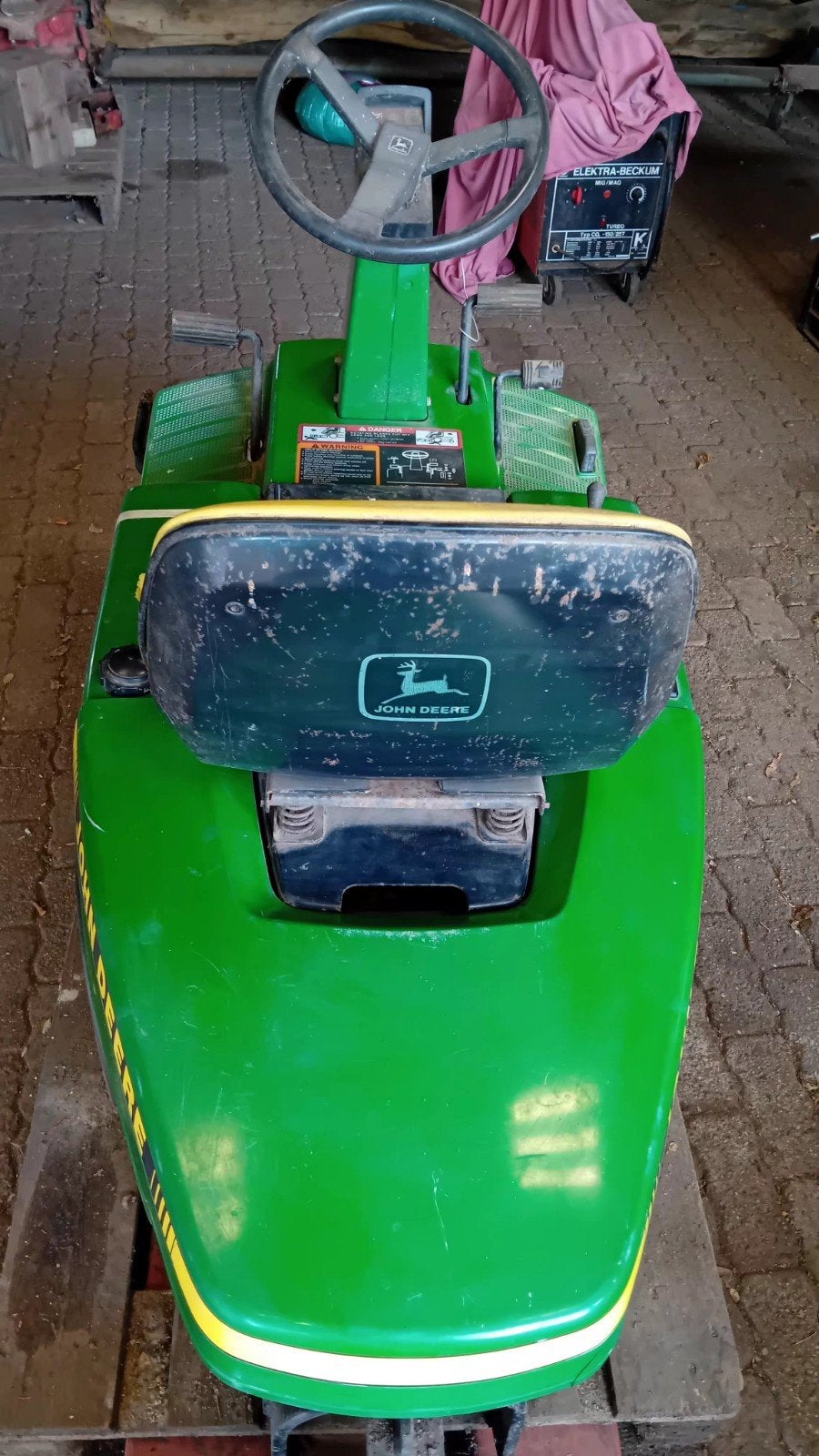 John Deere f525 zonder maaidek, Ophalen, Gebruikt, John Deere, Elektrische starter