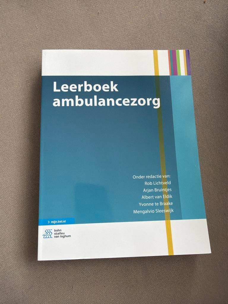 Leerboek ambulancezorg - Rob Lichtveld e.a., Ophalen of Verzenden, Gamma, Nieuw, HBO