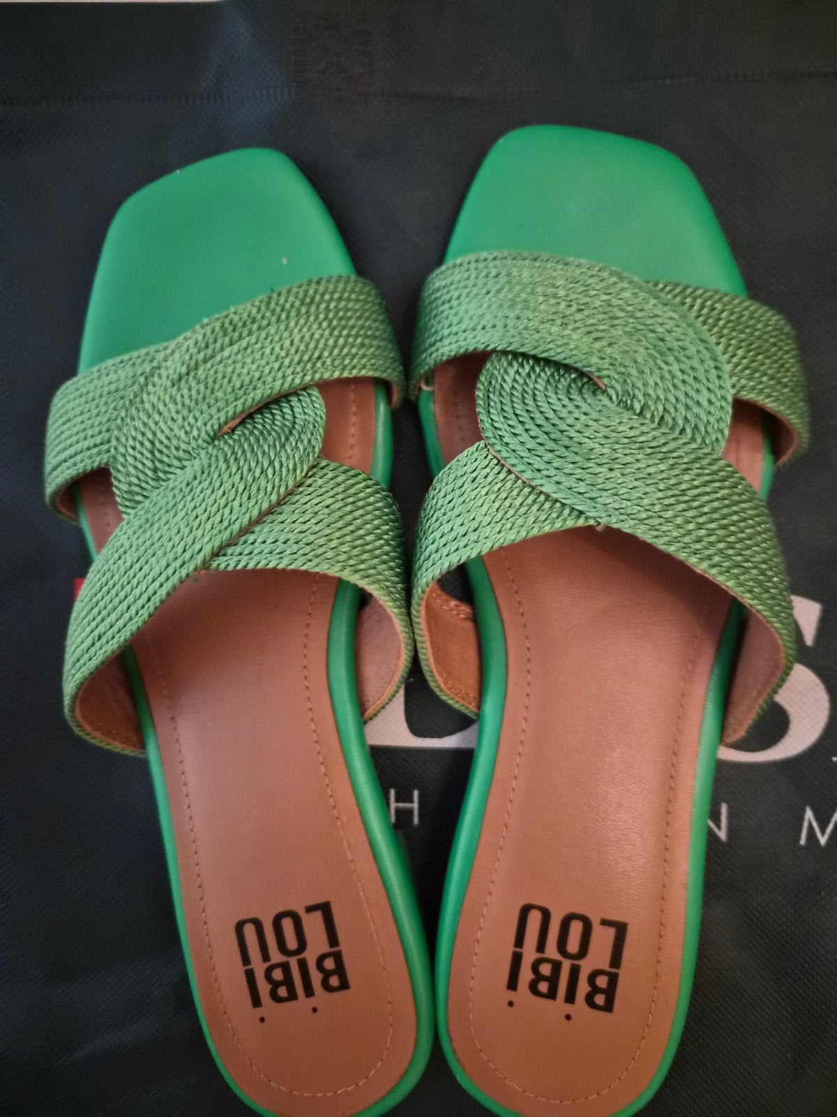 Bibi Lou Groen Slippers Maat 38, Slippers, Bibi Lou, Ophalen of Verzenden, Gedragen