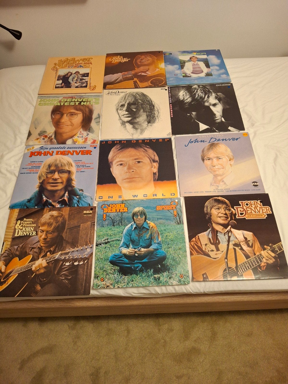 John Denver LP's- 12 albums, LP, Gebruikt, Ophalen of Verzenden, Folk