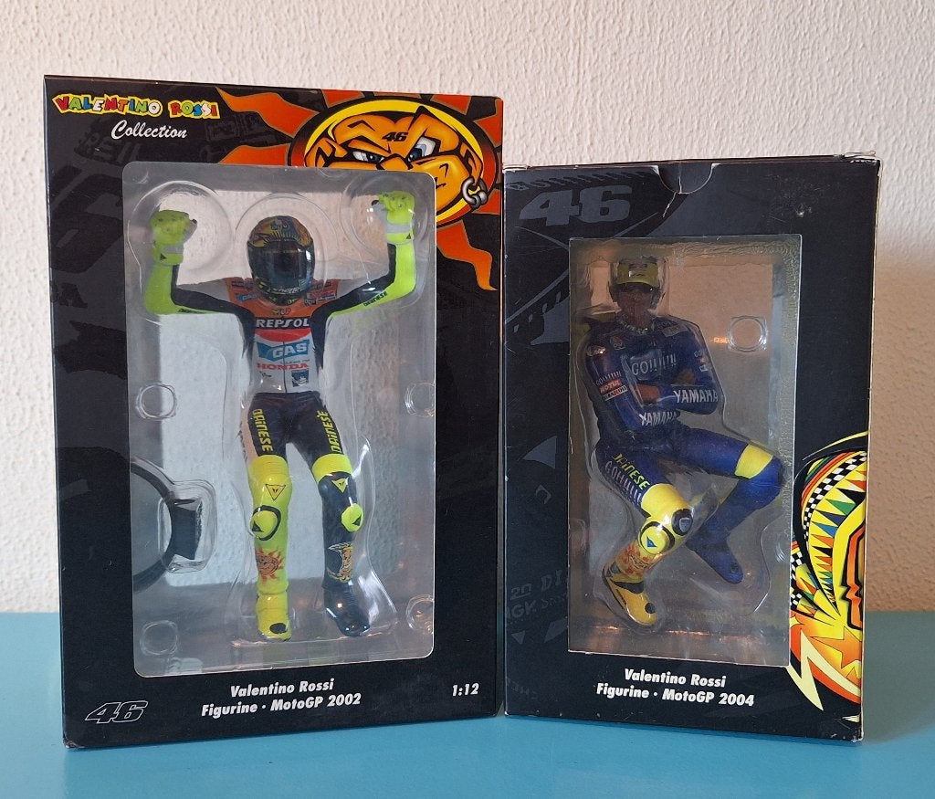 2002 & 2004 Minichamps Rossi figuur figuren 1:12, Hobby en Vrije tijd, Ophalen, Zo goed als nieuw, 1:9 t/m 1:12, Motor