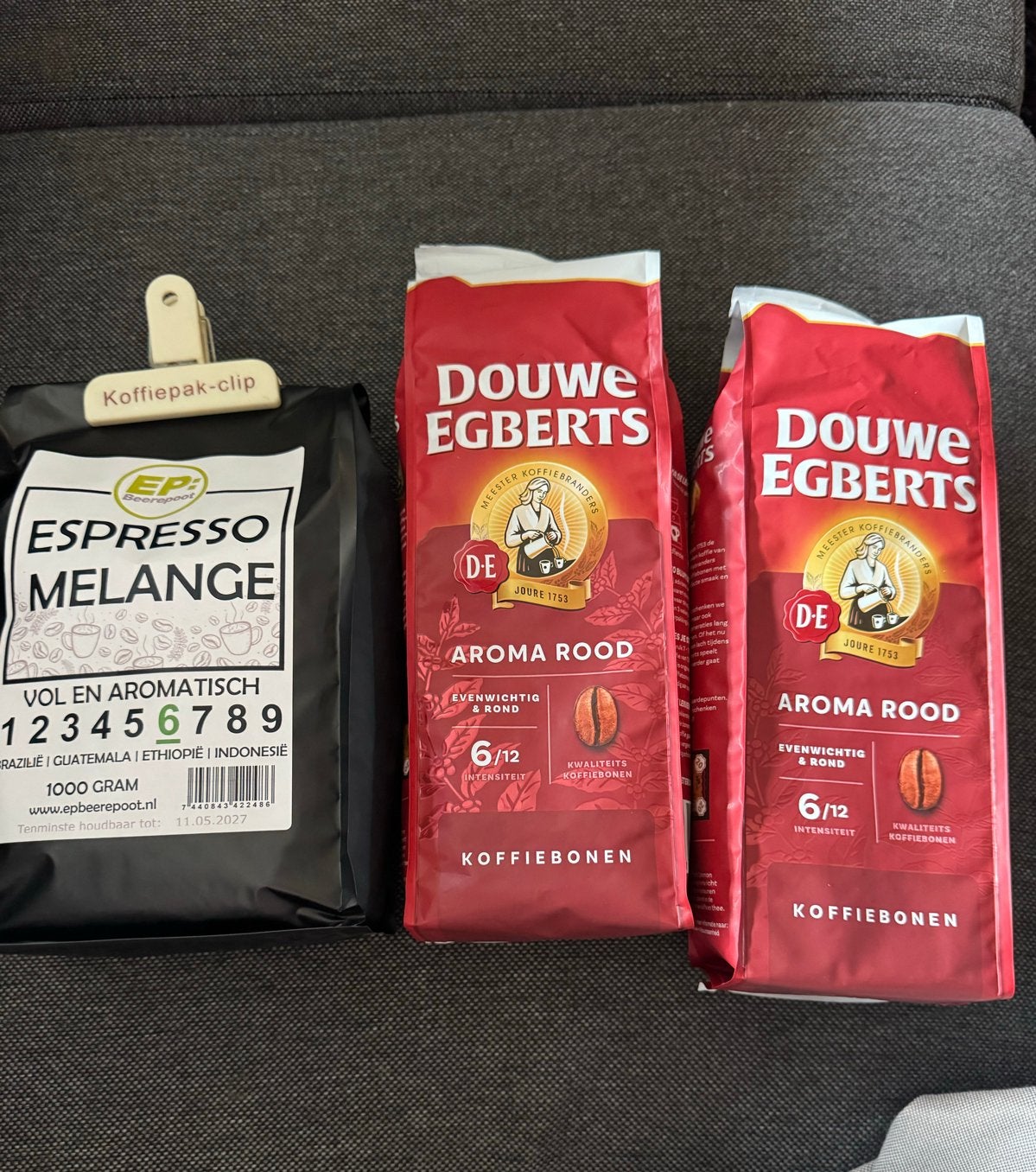 Koffiebonen douwe egberts en Ep beerepoot, Ophalen of Verzenden