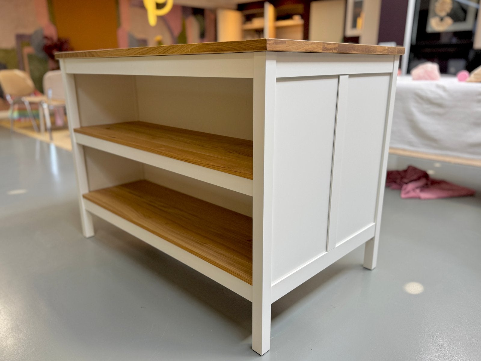 Ikea TORNVIKEN keukeneiland, Ophalen, Gebruikt, 100 tot 150 cm, Eikenhout