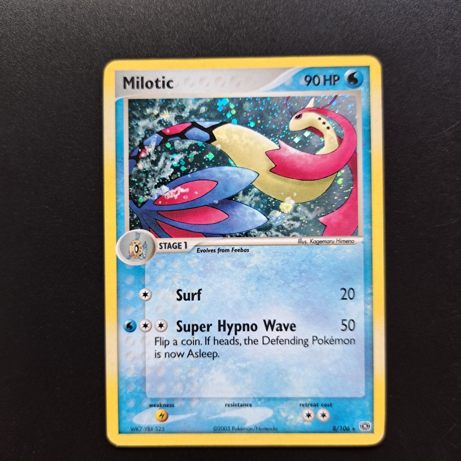 Pokemon Milotic Ex Emerald, Hobby en Vrije tijd, Verzamelkaartspellen | Pokémon, Ophalen of Verzenden, Zo goed als nieuw