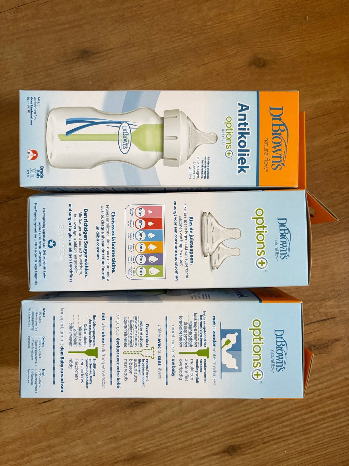 Dr. Brown's Options+ Antikoliek Babyfles - Brede Hals 270ml, Ophalen, Babyfles, BPA-vrij, Nieuw