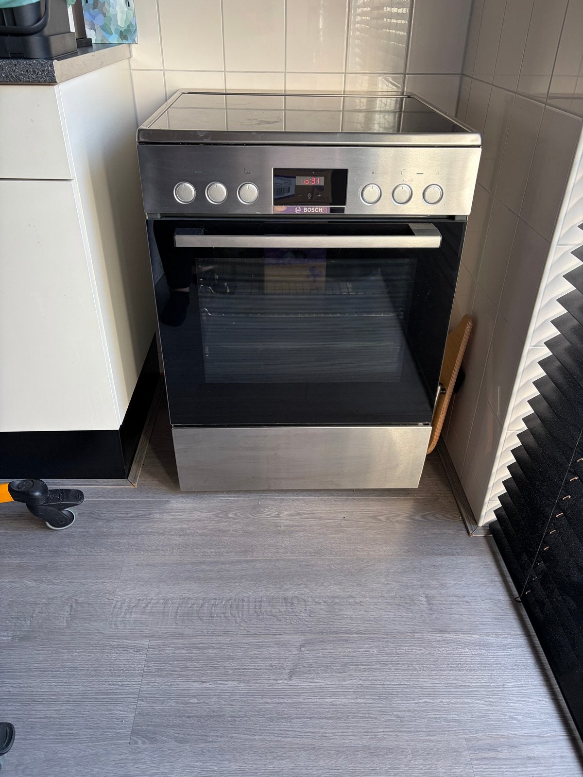 Bosch Vrijstaand Keramisch Fornuis, Ophalen, Gebruikt, Keramisch, Grill