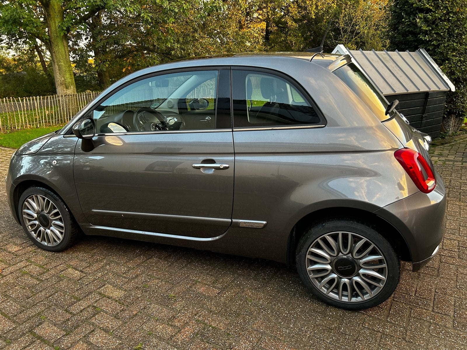 Fiat 500 1.2 2018 Grijs, Auto's, Voorwielaandrijving, 1242 cc, 4 cilinders, 840 kg