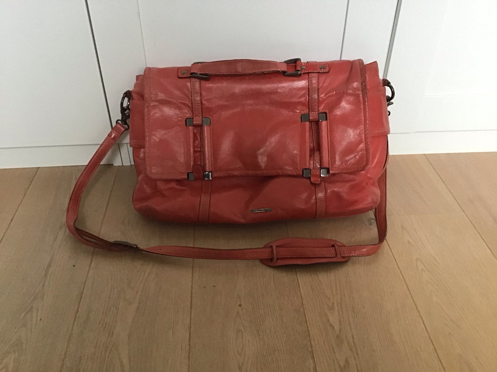 Rode Claudio Ferrici Laptoptas - Stijlvol & Functioneel, Ophalen of Verzenden, Gebruikt, Rood, Overige typen