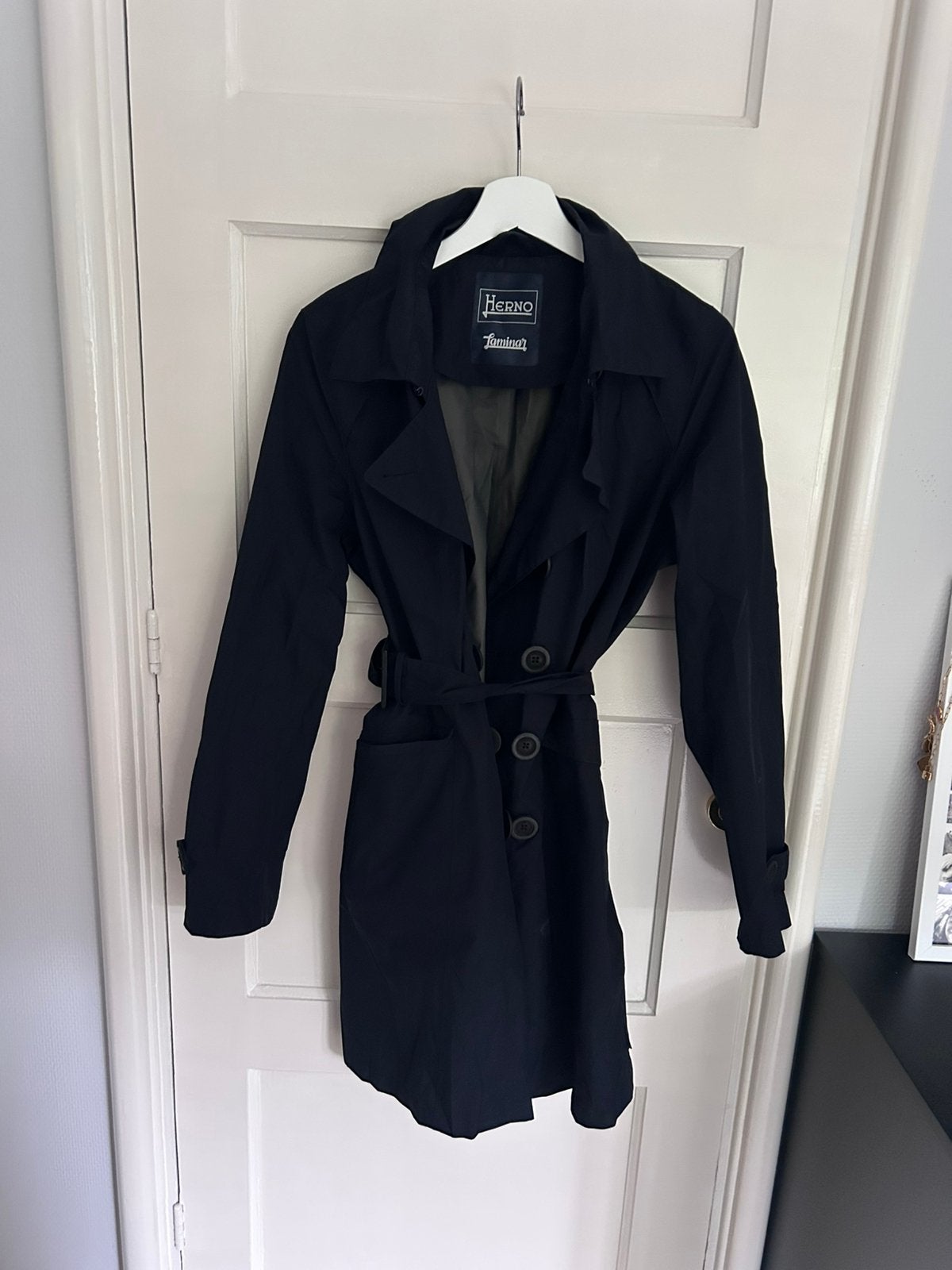 Herno Laminar Gore Tex trenchcoat waterdichte jas maat s, Ophalen of Verzenden, Zo goed als nieuw, Maat 46 (S) of kleiner, Zwart